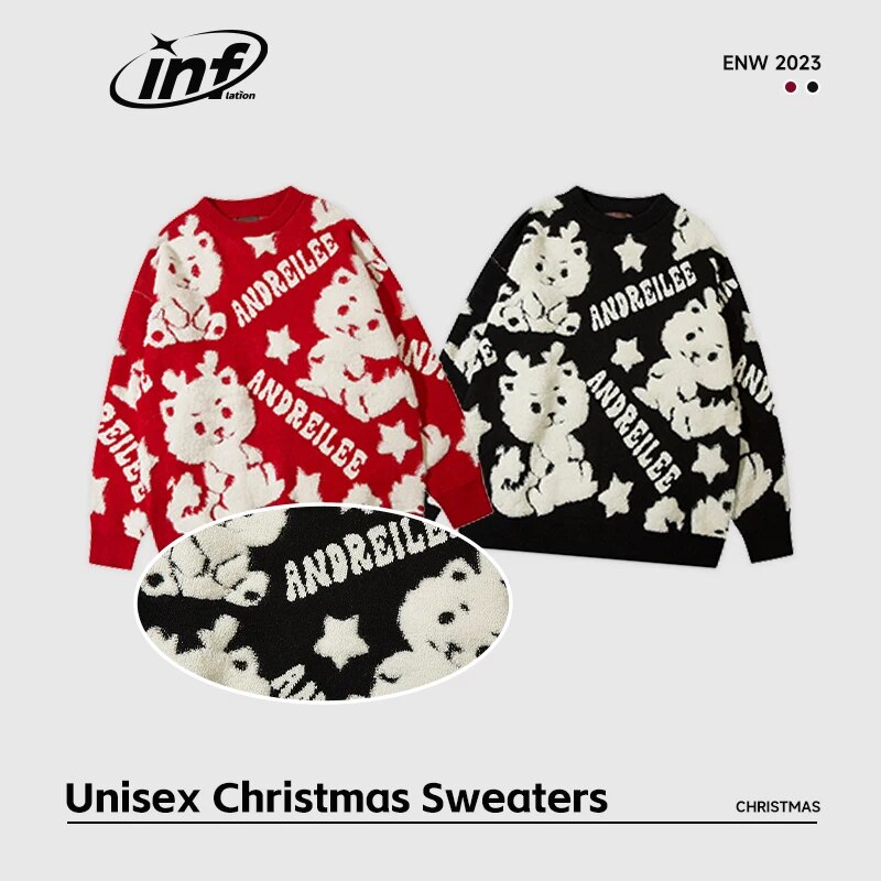 INF  Funny Dragon Cartoon Christmas Unisex Sweater