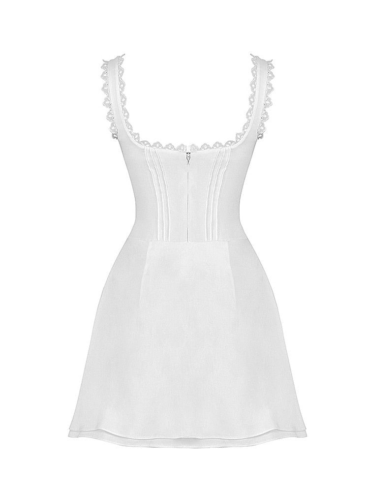 SABRINA White Mini Dress
