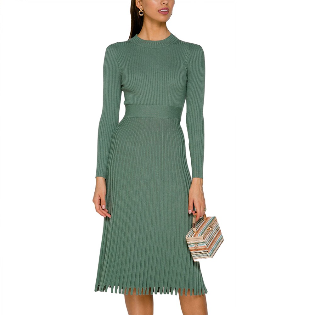 TANYA Elegant Knitted Dress - Veloristore