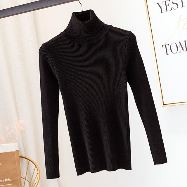 Knitted Turtleneck Sweater - Veloristore