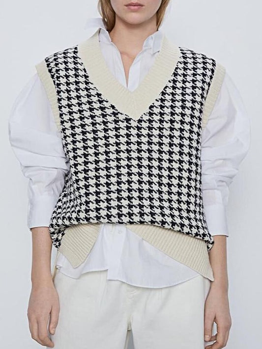 AGATA Oversized Knitted Vest