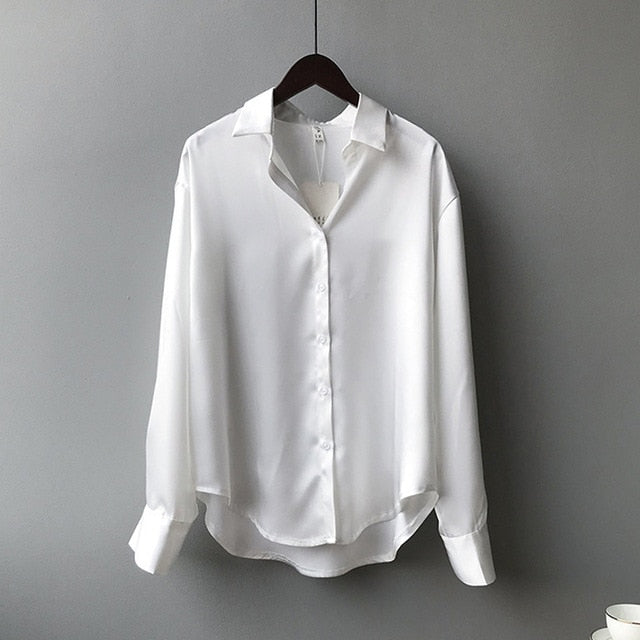 DELIA Satin Silk Shirt