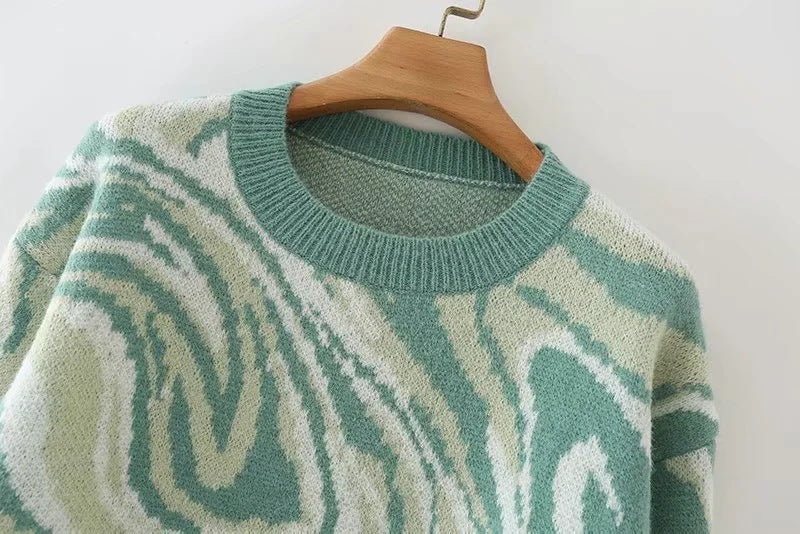 ASHLEY Oversized Tie Dye Sweater - Veloristore