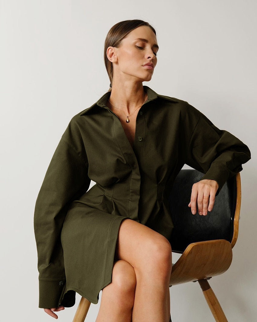 EDITH Shirt Dress - Veloristore